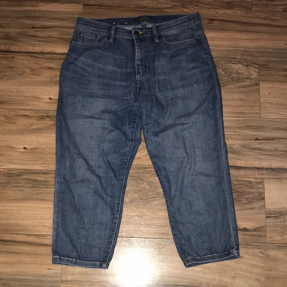 Lauren Ralph Lauren blue denim Capri cropped jeans size 12